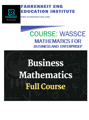 Mathematics for Business & Enterprise